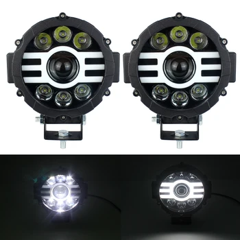 New 45W Round LED Work Light with DRL Spotlight LED Light Bar For 4x4 Offroad ATV UTV Truck Tractor Motorcycle Fog lights
New 45W Round LED Work Light with DRL Spotlight LED Light Bar For 4x4 Offroad ATV UTV Truck Tractor Motorcycle Fog lights