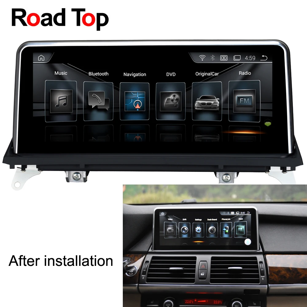 10.25" 1920*720 Resolution Android Screen for BMW X5/X6 E70/E71 2010-2013,with GPS Navigation Radio Stereo Bluetooth Multimedia
10.25" 1920*720 Resolution Android Screen for BMW X5/X6 E70/E71 2010-2013,with GPS Navigation Radio Stereo Bluetooth Multimedia