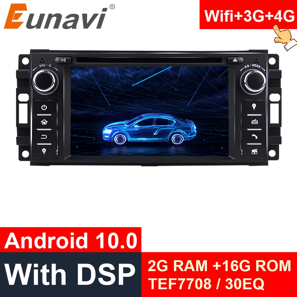 Eunavi Android 10 Car DVD Player Radio GPS For Jeep Cherokee Compass Commander Wrangler Dodge Caliber Chrysler C300 4Core 4G USB
Eunavi Android 10 Car DVD Player Radio GPS For Jeep Cherokee Compass Commander Wrangler Dodge Caliber Chrysler C300 4Core 4G USB