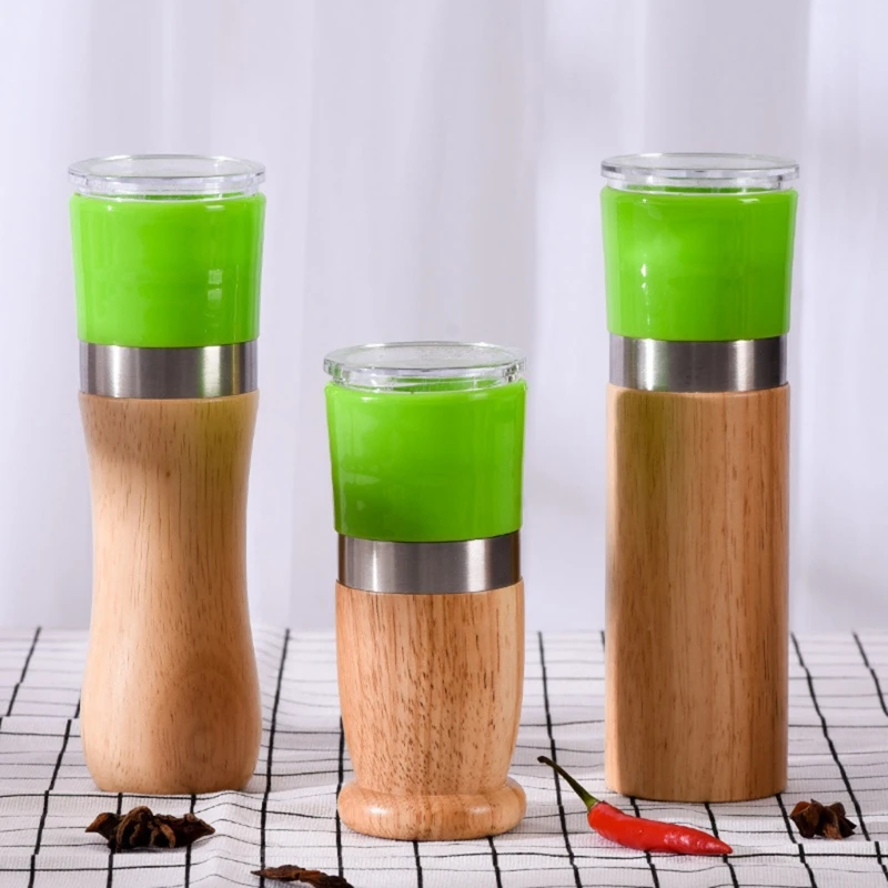 Manual Wooden Pepper Grinder Double Head Strong Adjustable Rotor Spice Seasoning 91AD
Manual Wooden Pepper Grinder Double Head Strong Adjustable Rotor Spice Seasoning 91AD