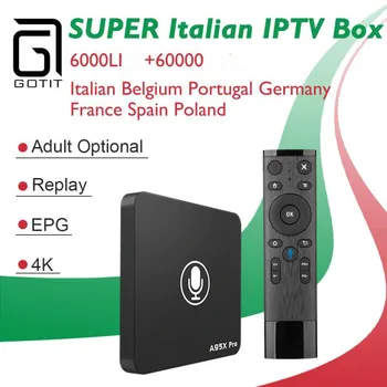 A95X pro Android 7.0 Amlogic S905X 4K IPTV Box+3500+Super Italy iptv subscription Smart TV Box as X96 h96 A95X BOX
A95X pro Android 7.0 Amlogic S905X 4K IPTV Box+3500+Super Italy iptv subscription Smart TV Box as X96 h96 A95X BOX