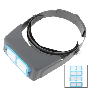 Headband Adjustable Type Magnifier Magnifying Glass with 4 Optical Glass Lens and Soft Leather Mats for Jewel Repair Reading
Headband Adjustable Type Magnifier Magnifying Glass with 4 Optical Glass Lens and Soft Leather Mats for Jewel Repair Reading
