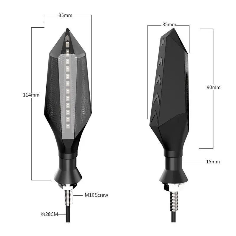Lamps Turn Signal Lights 53cm Plastic 2pcs Motorcycle 12 LED Indicators Anti-rust Shell Acceessories
Lamps Turn Signal Lights 53cm Plastic 2pcs Motorcycle 12 LED Indicators Anti-rust Shell Acceessories