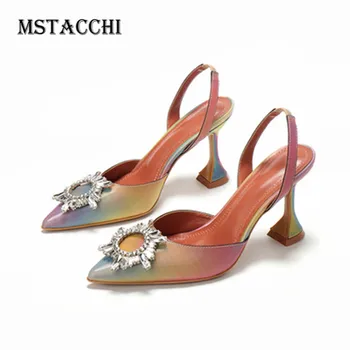 MStacchi Fashion Pointed Women High Heels Rainbow Sun Flower Rhinestone Wine Glass Heel Female Pumps Wedding Sexy Ladies Shoes
MStacchi Fashion Pointed Women High Heels Rainbow Sun Flower Rhinestone Wine Glass Heel Female Pumps Wedding Sexy Ladies Shoes