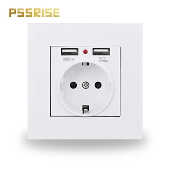 A08 PSSRISE Dual USB Charging Port LED Indicator EU Standard Electrical Wall Matt material Panel Power Socket Plug Grounded
A08 PSSRISE Dual USB Charging Port LED Indicator EU Standard Electrical Wall Matt material Panel Power Socket Plug Grounded