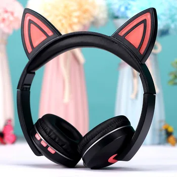 Cat Ear Wireless Headphones Foldable Bluetooth 5.0 Headsets with LED Light Bass Stereo Earphone With Microphone For PC Phone
Cat Ear Wireless Headphones Foldable Bluetooth 5.0 Headsets with LED Light Bass Stereo Earphone With Microphone For PC Phone