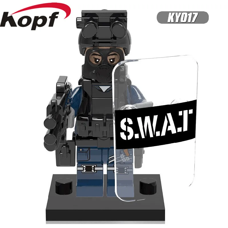 Single Sale Super Heroes Building Blocks Military Police with Shield Gun Weapon Bricks Figures Model Children Gift Toys KY017
Single Sale Super Heroes Building Blocks Military Police with Shield Gun Weapon Bricks Figures Model Children Gift Toys KY017
