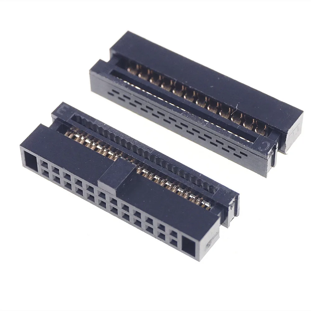 200 Pcs 0.050" 1.27mm 24 Pin Dual Row IDC Connector 2x12 P 24 Position Rectangular Female Socket Receptacle Ribbon Cable
200 Pcs 0.050" 1.27mm 24 Pin Dual Row IDC Connector 2x12 P 24 Position Rectangular Female Socket Receptacle Ribbon Cable