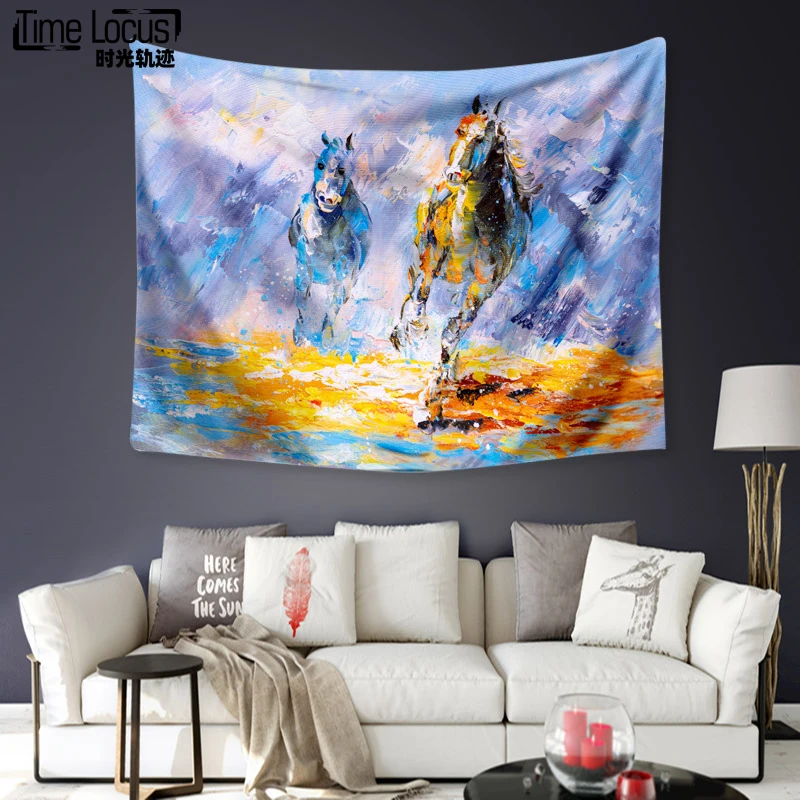 Colorful Animales Horse Pattern Tapestry Oil Painting Psychedelic Custom Tapestry Blanket Room Home Decorations Art Wall Hanging
Colorful Animales Horse Pattern Tapestry Oil Painting Psychedelic Custom Tapestry Blanket Room Home Decorations Art Wall Hanging