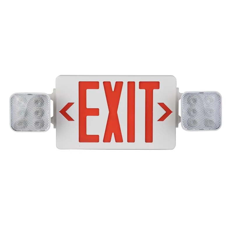 USA Single/ Double side Wall mounted rechargeable SMD LED Combo EXIT sign emergency light lamp | Освещение