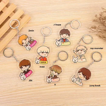 Fashion Boys Keychain Cute Cartoon Keychains Women Men Gift Jewelry Key Ring Car Pendant Keyring Bag JIMIN SUGA J HOPE
Fashion Boys Keychain Cute Cartoon Keychains Women Men Gift Jewelry Key Ring Car Pendant Keyring Bag JIMIN SUGA J HOPE