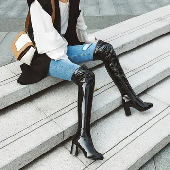 Sexy High Heels Autumn Woman Shoes Winter Pole DancingThigh High Women Boots 2020 New Patent Leather Women Over The Knee Boots
Sexy High Heels Autumn Woman Shoes Winter Pole DancingThigh High Women Boots 2020 New Patent Leather Women Over The Knee Boots