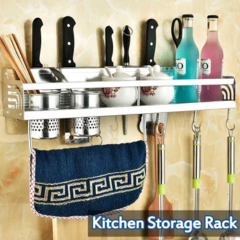 Aluminum Kitchen Spices Seasoning Rack with Hooks Home Closet Organizer Storage Shelf Cabinet Shelves Holder Kitchen Accessories
Aluminum Kitchen Spices Seasoning Rack with Hooks Home Closet Organizer Storage Shelf Cabinet Shelves Holder Kitchen Accessories