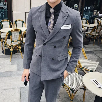 8 Solid Color Double Breasted Texedo Smoking Uomo Groom Men Slim White Green Wine Red Wedding Suit Traje Novio
8 Solid Color Double Breasted Texedo Smoking Uomo Groom Men Slim White Green Wine Red Wedding Suit Traje Novio