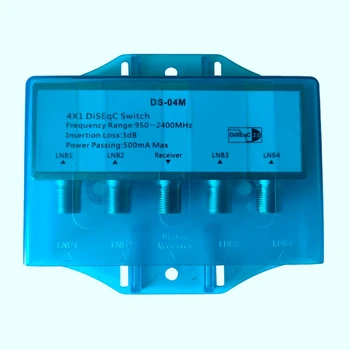 DiSEqC Switch 4/1 HDTV Switch Sat Distributor with Waterproof Housing for Wideband Satellite Receiver
DiSEqC Switch 4/1 HDTV Switch Sat Distributor with Waterproof Housing for Wideband Satellite Receiver