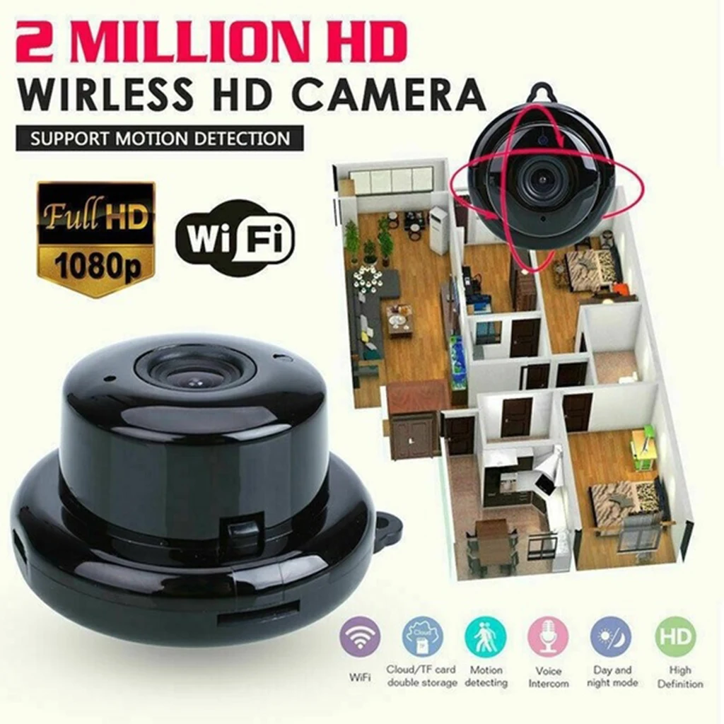 1080P Wireless Mini WiFi IP Camera Home Security Camera IP Surveillance IR Night Vision Motion Detect Baby Monitor P2P CCTV 1080P Wireless Mini WiFi IP Camera Home Security Camera IP Surveillance IR Night Vision Motion Detect Baby Monitor P2P CCTV