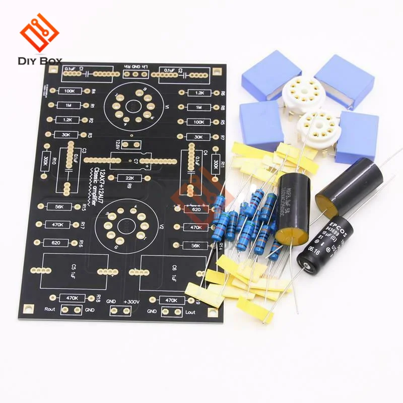 

The latest version Classic Circuit Tube Preamplifier Preamp Board DIY Kits For 12AX7 / 12AU7 Tube Adjust your favorite voice