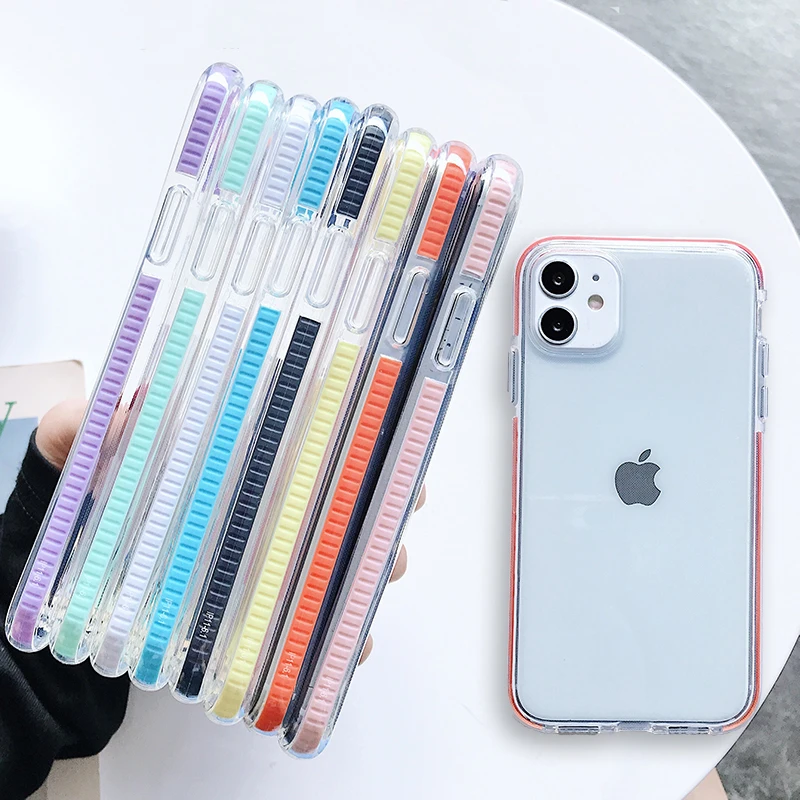 Shockproof Simple Fresh Soft TPU Phone Case For iPhone 11 Pro Xs MAX XR X 6 6s 7 8 Plus SE 2020 Colorful Frame Transparent Cover
Shockproof Simple Fresh Soft TPU Phone Case For iPhone 11 Pro Xs MAX XR X 6 6s 7 8 Plus SE 2020 Colorful Frame Transparent Cover