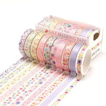 10 pcs/Pack Kawaii Flower Bronzing Washi tape Set DIY Decoration Sticker Scrapbooking Diary Adhesive Masking Tape stationery
10 pcs/Pack Kawaii Flower Bronzing Washi tape Set DIY Decoration Sticker Scrapbooking Diary Adhesive Masking Tape stationery