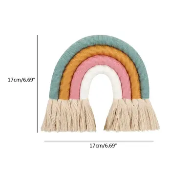Macrame Rainbow Wall Hanging Home Decoration Boho Room Decor Hand-woven Tapestry DXAD 
Macrame Rainbow Wall Hanging Home Decoration Boho Room Decor Hand-woven Tapestry DXAD