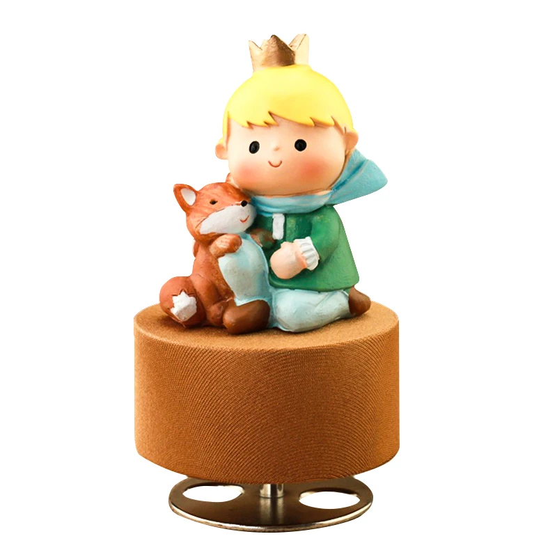 Little Prince Clockwork Rotation Round Base Musical Boxes Wooden Music Box Wood Crafts Retro Gift Home Decoration Accessories
Little Prince Clockwork Rotation Round Base Musical Boxes Wooden Music Box Wood Crafts Retro Gift Home Decoration Accessories