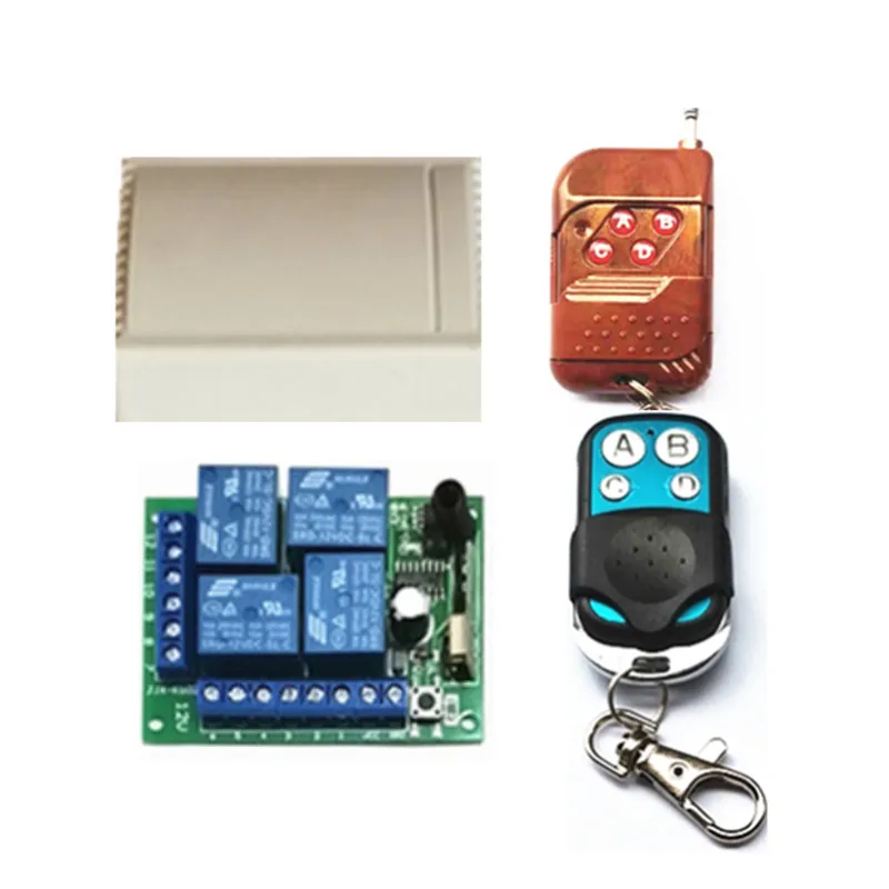 433Mhz universal wireless remote control switch DC12V 4CH relay receiver module with 4 channel RF remote control 433 Mhz1527 lea
433Mhz universal wireless remote control switch DC12V 4CH relay receiver module with 4 channel RF remote control 433 Mhz1527 lea