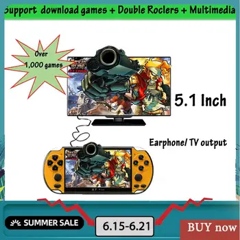 NEW 32/64/128 Bit 5.1" LCD X7 Plus Double Rocker 8G Handheld Retro Game Console Video MP5 over 1,000 Games Save Game Progress
NEW 32/64/128 Bit 5.1" LCD X7 Plus Double Rocker 8G Handheld Retro Game Console Video MP5 over 1,000 Games Save Game Progress