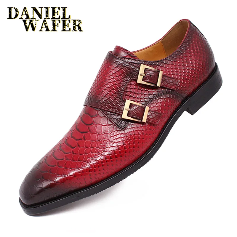 LUXURY MEN'S LOAFERS SHOES SNAKE SKIN PRINTED MONK STRAP SLIP ON MAN CASUAL SHOES FORMAL DRESS OFFICE WEDDING LEATHER SHOES MEN
LUXURY MEN'S LOAFERS SHOES SNAKE SKIN PRINTED MONK STRAP SLIP ON MAN CASUAL SHOES FORMAL DRESS OFFICE WEDDING LEATHER SHOES MEN