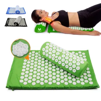 Large Acupressure Mat + Pillow Massage Set Floor Pad with Pouch Tote Bag can CSV
Large Acupressure Mat + Pillow Massage Set Floor Pad with Pouch Tote Bag can CSV