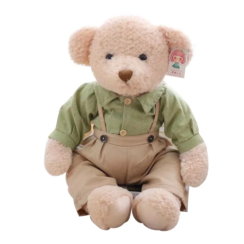 1Ps 65cm Lovely garden flower retro dressing bear creative couple Plush Toy Teddy Bear Doll wedding gift | Игрушки и хобби