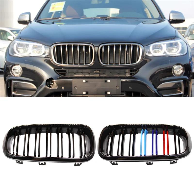 Front Hood Kidney Grille Bumper 2 Slat Glossy/Matte Black M Color Dual Grill Fit For BMW F15 X5 F16 X6 2014-2017 Car Accessories
Front Hood Kidney Grille Bumper 2 Slat Glossy/Matte Black M Color Dual Grill Fit For BMW F15 X5 F16 X6 2014-2017 Car Accessories