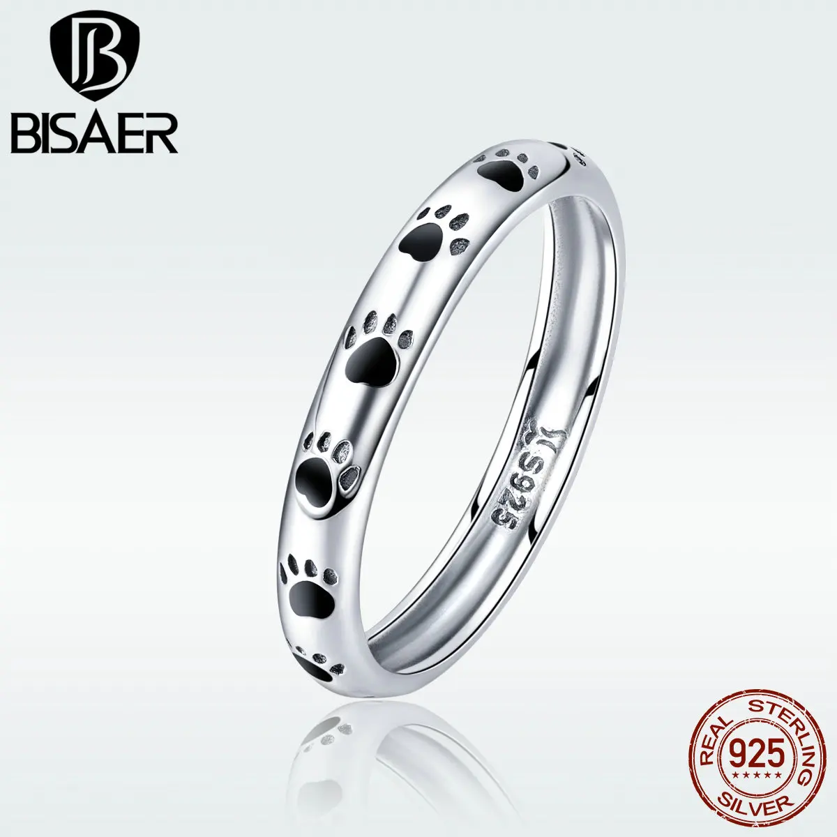 2019 New Silver Rings 925 Sterling Silver Black Enamel Dog Paw Finger Rings for Women 925 Original Silver Fashion Bijoux HSR445 
2019 New Silver Rings 925 Sterling Silver Black Enamel Dog Paw Finger Rings for Women 925 Original Silver Fashion Bijoux HSR445