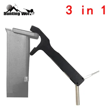 Tactical 3 in 1 Front Sight Installation Hex Magazine Disassembly Tool Pin Punch for Hunting Glock Maintenance Tool Set
Tactical 3 in 1 Front Sight Installation Hex Magazine Disassembly Tool Pin Punch for Hunting Glock Maintenance Tool Set