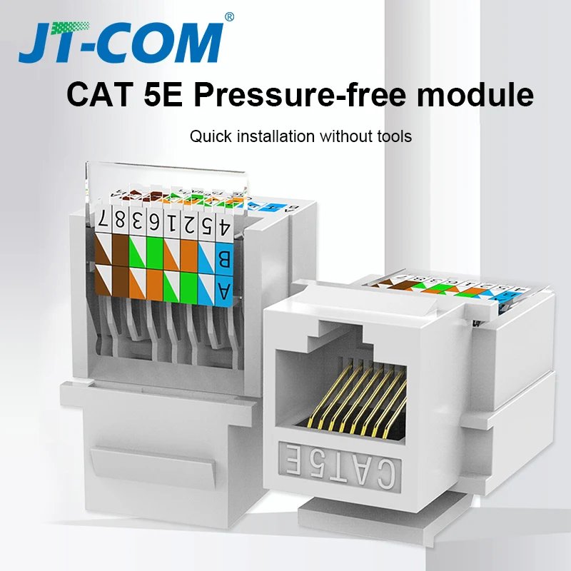 CAT5E UTP Network Module Tool-free 5pcs RJ45 Connector Cable Adapter RJ45 Modulo FOR AMP hot
CAT5E UTP Network Module Tool-free 5pcs RJ45 Connector Cable Adapter RJ45 Modulo FOR AMP hot