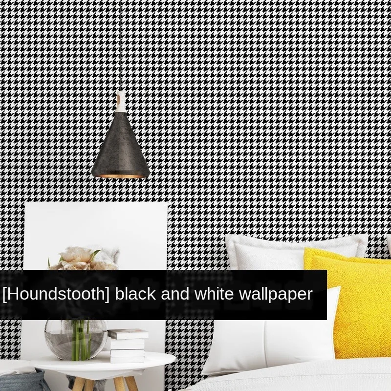 9.5M Houndstooth Black and White Lattice Modern Minimalist Plain Nordic Style Bedroom Vinyl Living Room Background Wall Paper
9.5M Houndstooth Black and White Lattice Modern Minimalist Plain Nordic Style Bedroom Vinyl Living Room Background Wall Paper