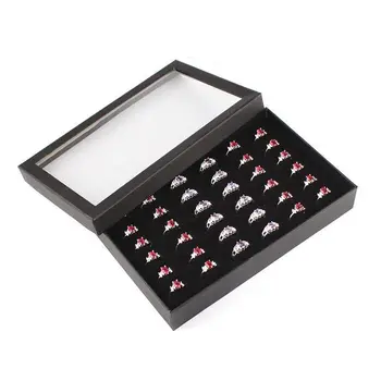 1 Pcs Exquisite Practical Fine 36 Slots Ring Storage Ear Display Box Jewelry Organizer Holder Transparent Window Show Case
1 Pcs Exquisite Practical Fine 36 Slots Ring Storage Ear Display Box Jewelry Organizer Holder Transparent Window Show Case