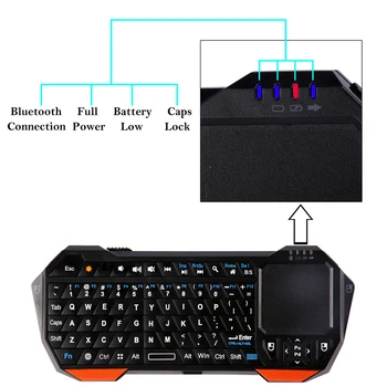 Mini Bluetooth Keyboard With Touchpad For Smart TV Projector Compatible With Android IOS Windows
Mini Bluetooth Keyboard With Touchpad For Smart TV Projector Compatible With Android IOS Windows