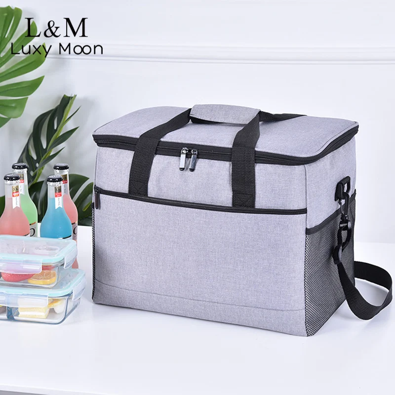 

Waterproof Outdoor Picnic Thermal Cooler Bag 17L/33L Large Capacity Fresh Insulation Ice Pack New Portable Food Lunch Bag X386H