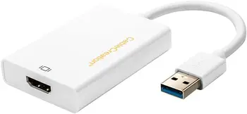 CableCreation USB 3.0 to HDMI Adapter (DisplayLink), USB External Display Graphics Adapter Compatible with Windows 10 / 8/ 8.1
CableCreation USB 3.0 to HDMI Adapter (DisplayLink), USB External Display Graphics Adapter Compatible with Windows 10 / 8/ 8.1