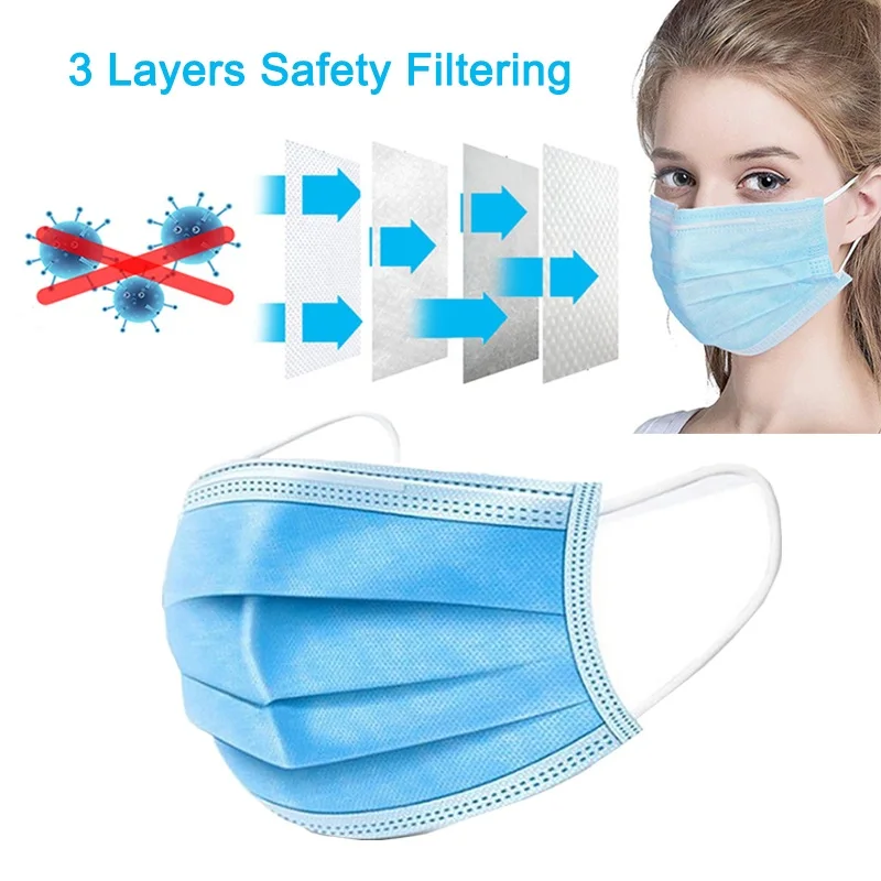 Anti-Pollution 3 Layers Mask dust protection Face Masks Disposable Dust Filter Safety Mask Proof Flu Earloop Mouthmask Wholesale
Anti-Pollution 3 Layers Mask dust protection Face Masks Disposable Dust Filter Safety Mask Proof Flu Earloop Mouthmask Wholesale