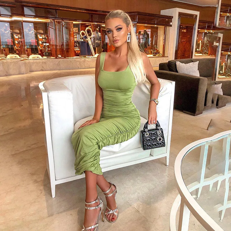 ruched midi dress12
