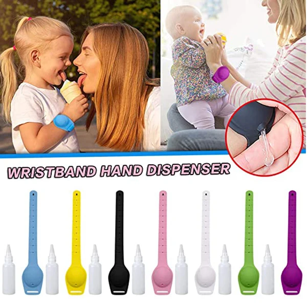 Hand Cleaning Gel Refillable Wristband Dispenser 12-13ml Capacity Wearable Small Squeezes Adjustable TC21
Hand Cleaning Gel Refillable Wristband Dispenser 12-13ml Capacity Wearable Small Squeezes Adjustable TC21