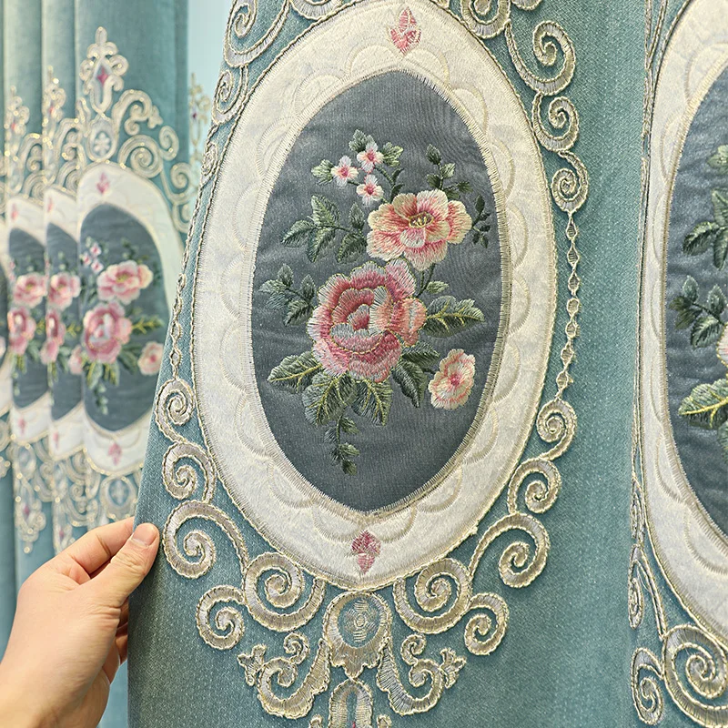 European Style Curtains for Living Room Dining Bedroom Luxury Embroidery Fabric Pink CurtainTulle Custom Curtain Valances
European Style Curtains for Living Room Dining Bedroom Luxury Embroidery Fabric Pink CurtainTulle Custom Curtain Valances