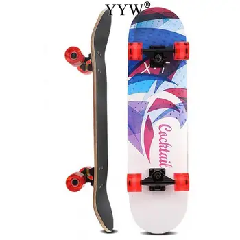 Skateboard Double Kicktail Cruiser Rocker Board Maple 4Wheel Teenager Adult Sidewalk Skating Street 4 Colors Matte Surface Board
Skateboard Double Kicktail Cruiser Rocker Board Maple 4Wheel Teenager Adult Sidewalk Skating Street 4 Colors Matte Surface Board