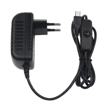 AC 100-240V DC 5V 3A Power Supply Switch Button Power Adapter Charger Micro USB Port 5 V Volt for Raspberry Pi 3 Model B+ Plus
AC 100-240V DC 5V 3A Power Supply Switch Button Power Adapter Charger Micro USB Port 5 V Volt for Raspberry Pi 3 Model B+ Plus