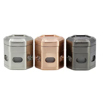 50pcs/lot Diameter 60MM Zinc Alloy Four-layer Detachable Net Transparent Window Hexagon Herb Grinders Tobacco Crusher 
50pcs/lot Diameter 60MM Zinc Alloy Four-layer Detachable Net Transparent Window Hexagon Herb Grinders Tobacco Crusher