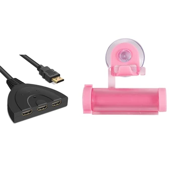 2 Pcs Accessories: 1 Pcs 3 Port HDMI Switch Splitter 1080P HD TV Adapter Cable 3 in 1 Out & 1 Pcs Rolling Toothpaste Squeezer Ra
2 Pcs Accessories: 1 Pcs 3 Port HDMI Switch Splitter 1080P HD TV Adapter Cable 3 in 1 Out & 1 Pcs Rolling Toothpaste Squeezer Ra