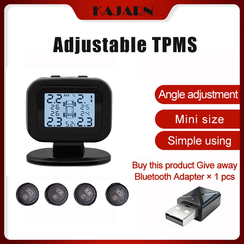 KAJARN TPMS Car Alarm Tire Pressure Sensor Diagnostic Tools Pressure Meter Realtime Monitoring System Car Compressor Gauge
KAJARN TPMS Car Alarm Tire Pressure Sensor Diagnostic Tools Pressure Meter Realtime Monitoring System Car Compressor Gauge