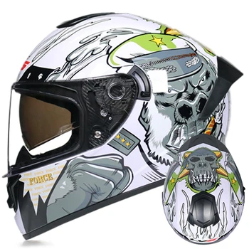 Motorcycle Helmet Casco Riding Moto Double Visor Moto Helmet Biker Racing Motocross Helmet Motorbike Capacete DOT Approved
Motorcycle Helmet Casco Riding Moto Double Visor Moto Helmet Biker Racing Motocross Helmet Motorbike Capacete DOT Approved