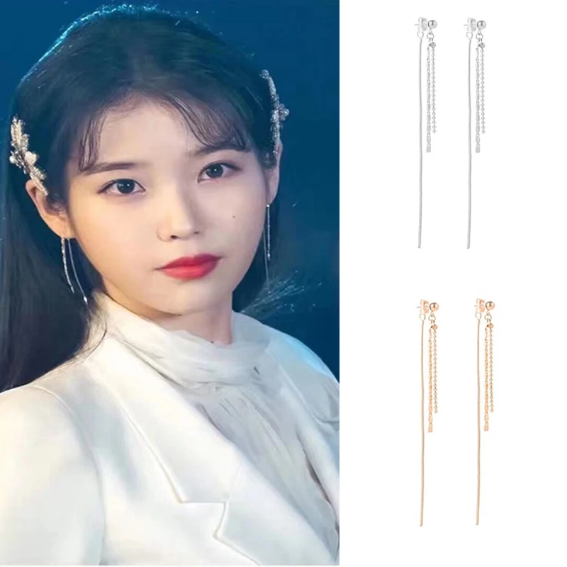 2019 New Korean Dramas TV Fashion Simple Super Fairy Line Tassel Earrings Temperament Personality For Women Party Jewelry
2019 New Korean Dramas TV Fashion Simple Super Fairy Line Tassel Earrings Temperament Personality For Women Party Jewelry